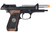 WE Tech M9 Samurai Edge Biohazard Gas Blowback Airsoft Pistol, Black