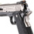 WE-Tech Hi-Capa 3.8 Full Auto Velociraptor Gas Blowback Airsoft Pistol, Black/Silver