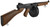 Well D98W M1A1 WWII Submachine Gun Airsoft AEG Rifle, Faux Wood
