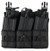 Lancer Tactical Adaptive Hook And Loop Triple Dual Mag Pouch, Black