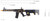 Lancer Tactical Low FPS Enforcer Blackbird Skeleton Airsoft AEG Rifle, Black/Gold