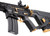 Lancer Tactical Low FPS Enforcer Blackbird Skeleton Airsoft AEG Rifle, Black/Gold
