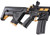 Lancer Tactical Low FPS Enforcer Blackbird Skeleton Airsoft AEG Rifle, Black/Gold