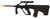 Army Armament Polymer AUG AEG Airsoft Rifle w/ Scope, Black