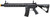 Lancer Tactical Blazer 13" M-LOK Proline Series M4 Airsoft Rifle with Delta Stock & Mock Suppressor, Black