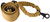 Aim Sports One Point Bungee Rifle Sling 25" Adjustable, Tan