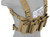Lancer Tactical 1000D Nylon Quad M4 And Pistol Mag Chest Rig, Tan
