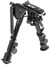 NcStar Precision-Grade Compact Friction Bipod w/ 3 Mount Adapters, Black