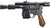 AW Custom Japanese Spec Limited Edition GBB Custom Mauser Broom Handle with Scope Airsoft Pistol, Black