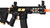 Lancer Tactical Proline Enforcer Battle Hawk 7" Skeleton M4 Airsoft Rifle w/ Alpha Stock, Black/Gold