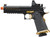 Lancer Tactical Knightshade Hi-Capa Gas Blowback Airsoft Pistol w/ Reflex Red Dot Sight, Black/Gold