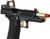 Lancer Tactical Knightshade Hi-Capa Gas Blowback Airsoft Pistol w/ Reflex Red Dot Sight, Black/Gold
