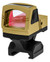 Atlas Custom Works xForce Solar Powered Mini Red Dot with Mount, Gold