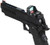 Lancer Tactical Knightshade Hi-Capa Gas Blowback Airsoft Pistol w/ Red Dot Sight, Black/Blue
