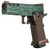 Dr. Black "Tomiko" Custom 5.1 Hi-Capa GBB Airsoft Pistol, Dark Green/Tan