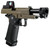 ARCTURUS Vanguard 4.3" Hi-Capa GBB Airsoft Pistol w/ Optics Ready Slide & Compensator & ARS-1 Red Dot Combo, Black/Tan