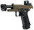 ARCTURUS Vanguard 4.3" Hi-Capa GBB Airsoft Pistol w/ Optics Ready Slide & Compensator & ARS-1 Red Dot Combo, Black/Tan