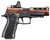 Sig Sauer Proforce P320 XCarry GBB Airsoft Pistol w/ PH+ P320/M17 Slide & Lancer Tactical Red Dot Reflex Sight, Bronze