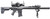 Custom Lancer Tactical Azrail Battle X SR25 AEG Airsoft Rifle, Black