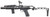 Custom Action Army Stealthy Dagger AAP-01 Assassin GBB Airsoft Pistol, Black