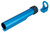 Lancer Tactical Buffer Tube, Extended End Plate, and Enhanced Castle Nut, Blue