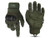 Glove Station "The Combat" Hard Knuckle Full Finger Tactical Gloves, Green