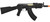 DE Airsoft AK47 Spetsnaz Fully Automatic Airsoft AEG Rifle, Black