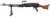 Lancer Tactical Full Metal M240W Airsoft AEG Squad Automatic Machine Gun with Box Magazine, Black & Wood