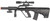 UK Arms P2300 AUG Spring Power Airsoft Rifle w/ Laser and Scope, Black
