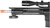 UK Arms Airsoft Spring Rifle w/ Attachments & P618 Pistol, Black