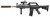 WELL M4 Spring Airsoft Rifle w/ Scope, Grip, Laser, Extension, Black