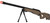 UK Arms Bolt Spring Airsoft Sniper Rifle w/ Folding Stock, Tan