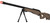 UK Arms Bolt Spring Airsoft Sniper Rifle w/ Folding Stock, Tan