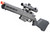AMOEBA Striker S2 Gen2 Bolt Action Scout Airsoft Rifle w/ M-LOK Handguard, Black