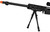 WellFire MB4411D Bolt Action Airsoft Sniper Rifle w/ Scope and Bipod, Black