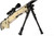 WellFire MK96 Bolt Action AWP Airsoft Sniper Rifle w/ Scope & Bipod, Tan