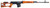 Atlas Custom Works SVD Dragunov Spring Powered Airsoft Sniper Rifle w/ Fixed Sportsman Stock, Wood