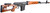 Atlas Custom Works SVD Dragunov Spring Powered Airsoft Sniper Rifle w/ Fixed Sportsman Stock, Wood
