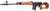Atlas Custom Works SVD Dragunov Spring Powered Airsoft Sniper Rifle w/ Fixed Sportsman Stock, Wood
