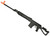 Atlas Custom Works SVD Dragunov Electric Airsoft Sniper Rifle w/ Folding Tube Stock, Black