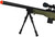 WellFire MK96 AWP Bolt Action Airsoft Sniper Rifle w/ Bipod, OD Green