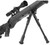 WellFire MB12D Full Metal Bolt Action Airsoft Sniper Rifle w/ Scope and Bipod, Black