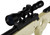 WellFire MK96 AWP Bolt Action Airsoft Sniper Rifle w/ Scope, Tan