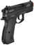 ASG Licensed CZ 75D Compact Spring Airsoft Pistol w/ Accessory Rail, Black