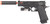 UK Arms M1911 Spring Airsoft Pistol w/ Mock Extension & Laser, Black
