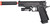 UK Arms P2001C Spring Airsoft Pistol w/ Mock Suppressor & Laser, Black