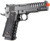 UK Arms 2011 Alloy Series Spring Airsoft Pistol w/ Vented Slide, Silver Gray