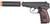 Galaxy G13H Metal Spring Airsoft Pistol w/ Mock Suppressor, Wood