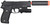 Galaxy P226 Metal Spring Airsoft Pistol w/ Mock Suppressor, Black