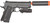 Galaxy Metal Spring Airsoft Pistol w/ Laser & Suppress, Grey